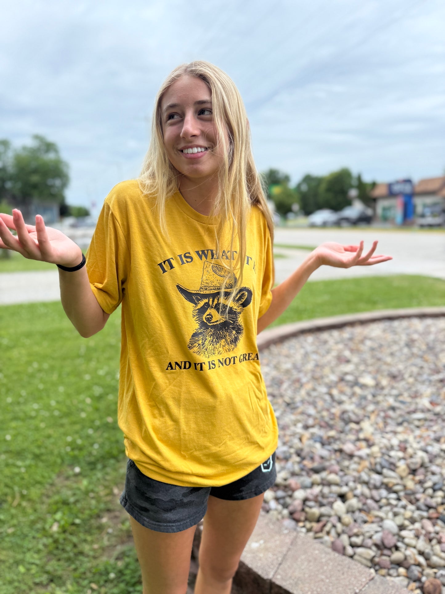 “It Is What It Is” Raccoon Tee