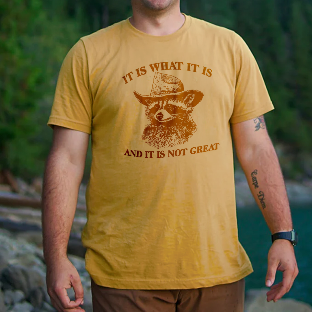 “It Is What It Is” Raccoon Tee