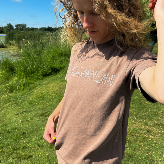 WISCONSIN Illustrated Letters Tee